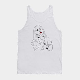 Frau mit Tattoo - Tattoo - Frau - Nasenring Tank Top